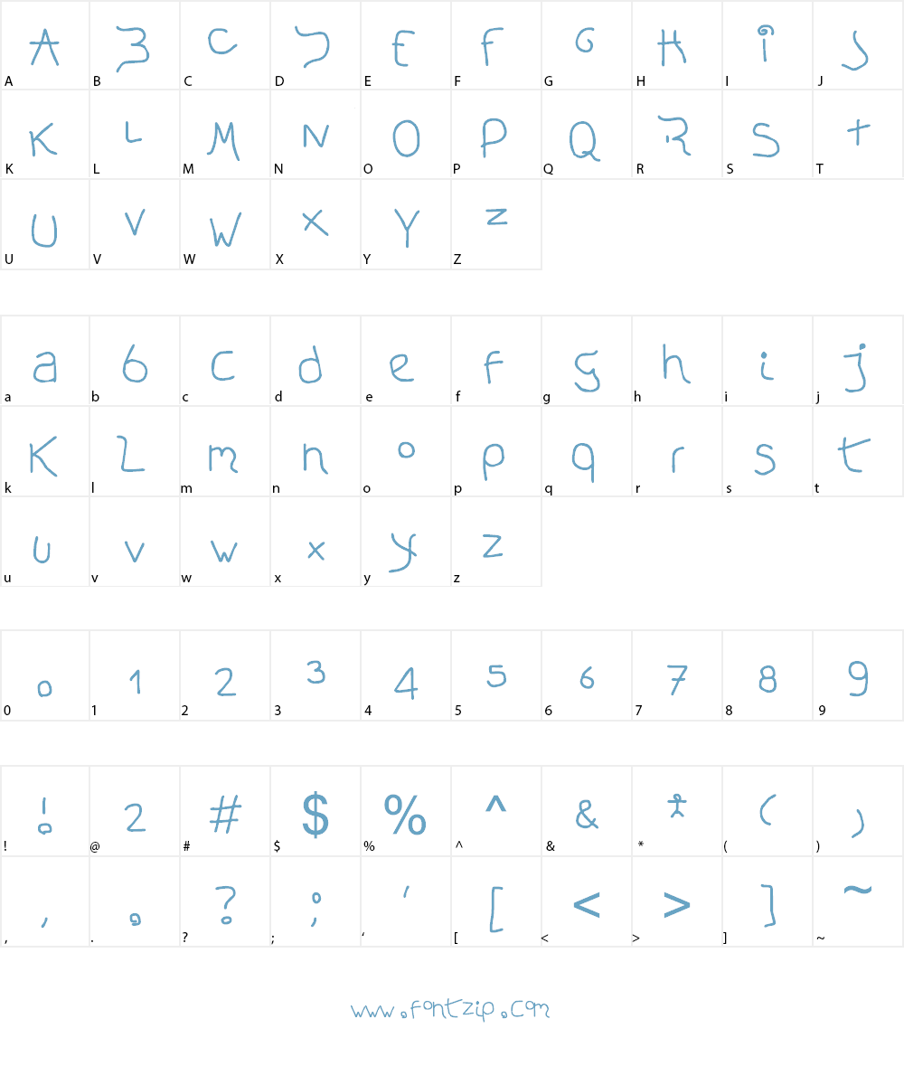 La Feria Artesanal Font Character